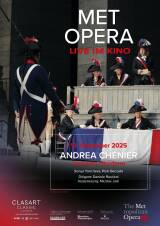 Filmplakat MET Opera: Giordano ANDREA CHENIER 2025